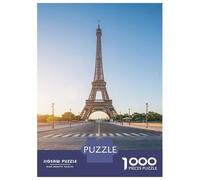 Jigsaw Puzzle 1000 Piece for Adults Eiffel Tower Sunrise Puzzle for Adults Hands-on Game Improve Memory Stress Reduction Gifts 52x38cm/1000pcs