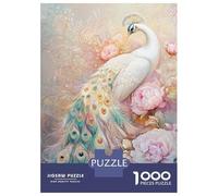 Jigsaw Puzzle 1000 Piece for Adults Elegant Peacock Artistry Adult Jigsaw Relaxing Games Hand Speed Race Unique Birthday And Gifts 38x26cm/1000pcs
