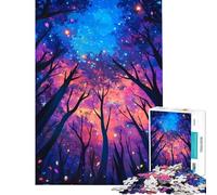 Jigsaw Puzzle 1000 Piece for Adults Enchanted Forest at Night Adult Puzzles Toy Wall Decor Difficult Hard Unique Birthday And Gifts (Size 50x75cm)