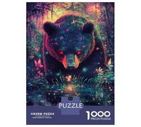 Jigsaw Puzzle 1000 Piece for Adults Enchanted Forest Bear Jigsaw Puzzle Fun Games A Work of Art Deal As Gifts for The Whole Family 70x50cm/1000pcs
