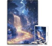 Jigsaw Puzzle 1000 Piece for Adults Enchanted Waterfall Enhance Memory Family Game for 14+ Puzzle Game Offered (size 38x26cm)