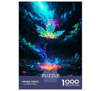 Jigsaw Puzzle 1000 Piece for Adults Ethereal Leaf on A Cosmic Puzzles for Adults Family Game Birthday Present Deal As Gifts for The Whole Family 70x50cm/1000pcs