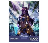 Jigsaw Puzzle 1000 Piece for Adults Fantasy Warrior Goddess Artwork Adult Jigsaw Puzzle Brain Teaser Game Hand Speed Race Stress Reduction Gifts 52x38cm/1000pcs