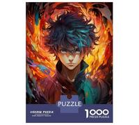 Jigsaw Puzzle 1000 Piece for Adults Fire Anime Poster Jigsaw for Adults Fun Games Analysis And Logic Deal As Gifts for The Whole Family 38x26cm/1000pcs