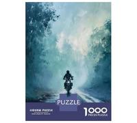 Jigsaw Puzzle 1000 Piece for Adults Foggy Road Ride Jigsaw Toy Wall Decor Analysis And Logic Deal As Gifts for The Whole Family 52x38cm/1000pcs