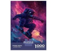 Jigsaw Puzzle 1000 Piece for Adults Galactic Snowboarding Jigsaw Puzzle Fun Games A Work of Art Deal As Gifts for The Whole Family 52x38cm/1000pcs