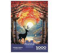 Jigsaw Puzzle 1000 Piece for Adults Gate Forest Japan Puzzles for Adults Family Game Birthday Present Deal As Gifts for The Whole Family 38x26cm/1000pcs