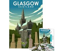 Jigsaw Puzzle 1000 Piece for Adults Glasgow Scotland Art Educational Game Learning Educational Toys Great Gifts And Toys Suitable for Couples (Size 75x50cm)