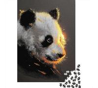 Jigsaw Puzzle 1000 Piece for Adults Glow in Dark Panda Wall Art Jigsaw Toy Wall Decor Analysis And Logic Deal As Gifts for The Whole Family 38x26cm/1000pcs