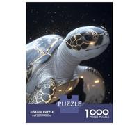 Jigsaw Puzzle 1000 Piece for Adults Golden Sea Turtle Animal Jigsaw Puzzle Fun Games A Work of Art Deal As Gifts for The Whole Family 38x26cm/1000pcs