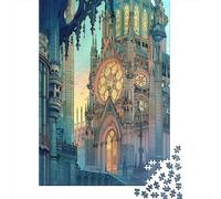 Jigsaw Puzzle 1000 Piece for Adults Gothic Cathedral Illustration-1 Jigsaw Toy Wall Decor Analysis And Logic Deal As Gifts for The Whole Family 70x50cm/1000pcs