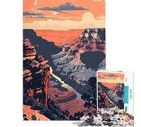 Jigsaw Puzzle 1000 Piece for Adults Grand Canyon Travel Art Educational Game Learning Educational Toys Great Gifts And Toys Suitable for Couples (Size 38x52cm)