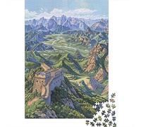 Jigsaw Puzzle 1000 Piece for Adults Great Wall of China Art Print-2 Jigsaw Toy Wall Decor Analysis And Logic Deal As Gifts for The Whole Family 52x38cm/1000pcs