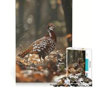 Jigsaw Puzzle 1000 Piece for Adults Grouse Bird in The Forest, Impossible Game, Fun at Home Activities, Suitable for Desktop Decoration 38X52CM