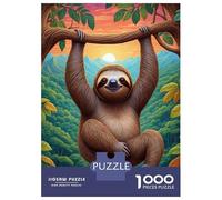 Jigsaw Puzzle 1000 Piece for Adults Hanging Sloth Jigsaws for Adults Family Game Wall Decoration Deal As Gifts for The Whole Family 52x38cm/1000pcs