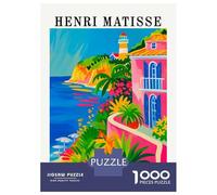 Jigsaw Puzzle 1000 Piece for Adults Henri Matisse Coastal Landscape Painting Puzzles for Adults Toy Wall Decor But Fun And Humorous Unique Birthday And Gifts 52x38cm/1000pcs