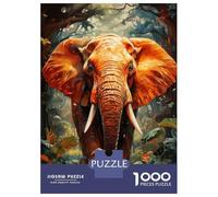 Jigsaw Puzzle 1000 Piece for Adults Hot Sunset Elephant Africa Jigsaws for Adults Family Game Wall Decoration Deal As Gifts for The Whole Family 38x26cm/1000pcs