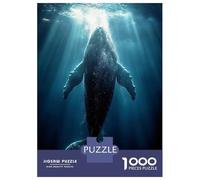 Jigsaw Puzzle 1000 Piece for Adults Humpback Whale in Ocean Depths Adult Jigsaw Relaxing Games Hand Speed Race Unique Birthday And Gifts 70x50cm/1000pcs