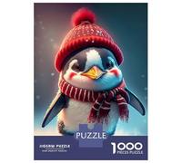 Jigsaw Puzzle 1000 Piece for Adults Ice Skating Penguin Jigsaws for Adults Family Game Wall Decoration Deal As Gifts for The Whole Family 70x50cm/1000pcs
