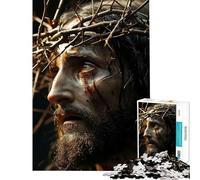 Jigsaw Puzzle 1000 Piece for Adults Jesus Is Alive Challenging To Complete Pattern Assembly Home Decoration Toys for And from 14 Years And over (38X52cm)