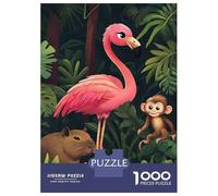 Jigsaw Puzzle 1000 Piece for Adults Jungle Friends Puzzles for Adults Family Game Birthday Present Deal As Gifts for The Whole Family 52x38cm/1000pcs