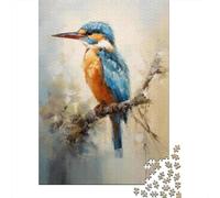 Jigsaw Puzzle 1000 Piece for Adults Kingfisher Bird Painting Art Jigsaw Toy Wall Decor Analysis And Logic Deal As Gifts for The Whole Family 38x26cm/1000pcs