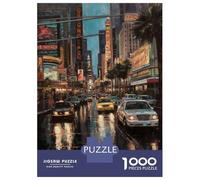Jigsaw Puzzle 1000 Piece for Adults Las Vegas Art USA Puzzle for Adults Hands-on Game Improve Memory Stress Reduction Gifts 52x38cm/1000pcs
