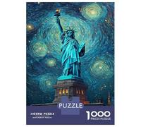 Jigsaw Puzzle 1000 Piece for Adults Liberty's Starry Night -2 Adult Jigsaw Relaxing Games Hand Speed Race Unique Birthday And Gifts 70x50cm/1000pcs