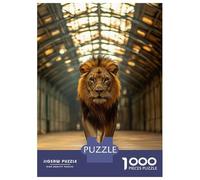 Jigsaw Puzzle 1000 Piece for Adults Lion Walking in Tunnel Jigsaw Toy Wall Decor Analysis And Logic Deal As Gifts for The Whole Family 38x26cm/1000pcs