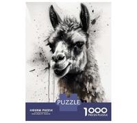 Jigsaw Puzzle 1000 Piece for Adults Llama Charm Watercolor Adult Jigsaw Puzzle Toy Wall Decor Wall Decoration Unique Birthday And Gifts 52x38cm/1000pcs
