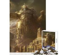 Jigsaw Puzzle 1000 Piece for Adults Lord of All That Is Golden Impossible Game Learning Educational DIY Toys Artists' Collection, Fine Arts (52X38cm)