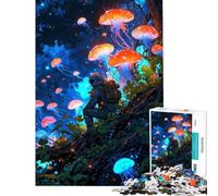Jigsaw Puzzle 1000 Piece for Adults Lost in Bioluminescent Fun at Home Activities, For Family Fun Practical Game for 14+ Puzzle Game Offered (38x26cm)