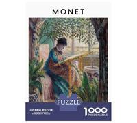 Jigsaw Puzzle 1000 Piece for Adults Madam Monet Embroidering Jigsaw Puzzle Fun Games A Work of Art Deal As Gifts for The Whole Family 52x38cm/1000pcs