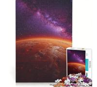 Jigsaw Puzzle 1000 Piece for Adults Mars And Milky Way Galaxy Impossible Game Fun at Home Activities Suitable for Desktop Decoration 50x75cm