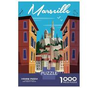 Jigsaw Puzzle 1000 Piece for Adults Marseille Travel Puzzle for Adults Hands-on Game Improve Memory Stress Reduction Gifts 70x50cm/1000pcs
