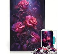 Jigsaw Puzzle 1000 Piece for Adults Melancholic Blooms Impossible Game Fun at Home Activities Suitable for Desktop Decoration 50x75cm