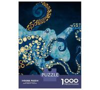 Jigsaw Puzzle 1000 Piece for Adults Metallic Octopus VII Jigsaw Puzzle Fun Games A Work of Art Deal As Gifts for The Whole Family 38x26cm/1000pcs