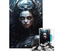 Jigsaw Puzzle 1000 Piece for Adults Mistress of The Night Educational Challenge Analysis And Logic Educational Toy for 14+ Puzzle Game Offered (38x52cm)