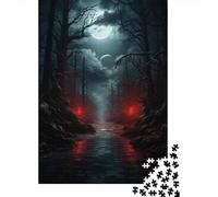 Jigsaw Puzzle 1000 Piece for Adults Moonlit Forest Pathway-1 Jigsaw Toy Wall Decor Analysis And Logic Deal As Gifts for The Whole Family 38x26cm/1000pcs