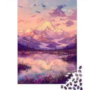 Jigsaw Puzzle 1000 Piece for Adults Mountain Lake Reflections-2 Jigsaw Toy Wall Decor Analysis And Logic Deal As Gifts for The Whole Family 38x26cm/1000pcs