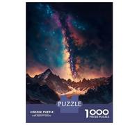 Jigsaw Puzzle 1000 Piece for Adults Mountains Space Milky Way Puzzles for Adults Family Game Birthday Present Deal As Gifts for The Whole Family 38x26cm/1000pcs