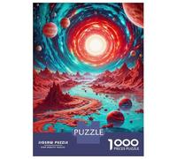 Jigsaw Puzzle 1000 Piece for Adults Neon Alien World Puzzle for Adults Hands-on Game Improve Memory Stress Reduction Gifts 70x50cm/1000pcs
