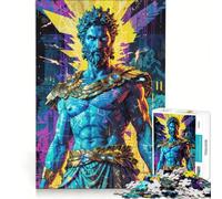 Jigsaw Puzzle 1000 Piece for Adults Neon Zeus︰ Electric Reign Hands-on Game Improve Memory Artists Collection Fine Art 38x52cm