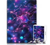 Jigsaw Puzzle 1000 Piece for Adults Neuron Network Educational Game Hand Speed Race Gift For Birthdays Size 38x26cm