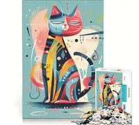 Jigsaw Puzzle 1000 Piece for Adults Noble Cat Charlie Hands-on Game Improve Memory Artists Collection Fine Art 50x75cm