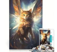 Jigsaw Puzzle 1000 Piece for Adults Noria Cat Guardian Practical Game Improve Memory Unique Birthday And Gifts 38x52cm