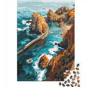 Jigsaw Puzzle 1000 Piece for Adults Ocean Train Journey Jigsaw Toy Wall Decor Analysis And Logic Deal As Gifts for The Whole Family 52x38cm/1000pcs