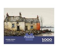 Jigsaw Puzzle 1000 Piece for Adults Old House by The Sea Jigsaw for Adults Fun Games Analysis And Logic Deal As Gifts for The Whole Family 52x38cm/1000pcs