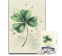 Jigsaw Puzzle 1000 Piece for Adults One Lucky Clover Educational Game Hand Speed Race Gift For Birthdays Size 38x52cm
