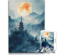 Jigsaw Puzzle 1000 Piece for Adults Pagoda Japan Nature Educational Game Hand Speed Race Gift For Birthdays Size 38x26cm